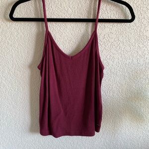 Burgundy tank top